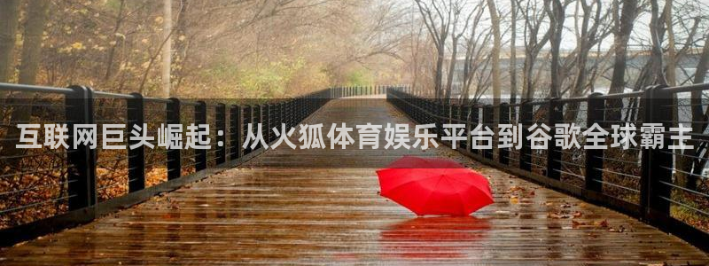 壹号大舞台：互联网巨头崛起：从火狐体育娱乐平台到谷歌全球霸主