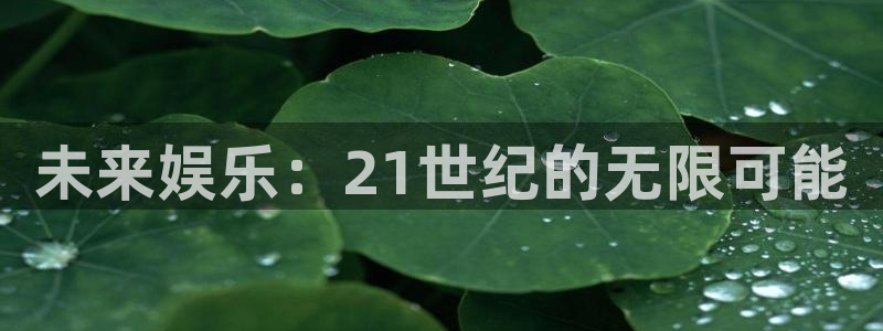 杏宇充值怎么退款：未来娱乐：21世纪的无限可能