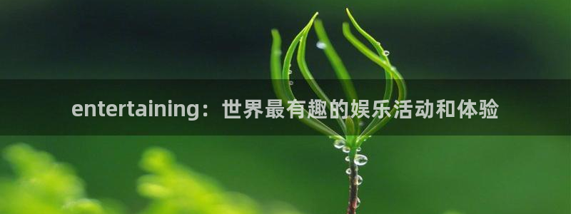 杏宇平台app下载安装：entertaining：世界最有趣的娱乐活动和体验